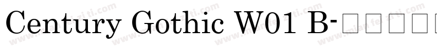 Century Gothic W01 B字体转换